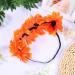 Beaupretty Orange Wedding Headband | Elastic Sunflower Wreath Headpiece for Parties & Holidays - Buy Online on GoSupps.com