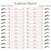 Eyebrow Stamp & 30 Stencils Kit - Professional One Step Brow Shaping, Waterproof Long-Lasting Definer Makeup in Light Brown - Buy Online on GoSupps.com