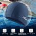 Firesara Fabric Swim Cap - High Elasticity, Breathable, Keeps Hair Clean - For Women, Girls, Men, Kids - Grain Blue (One Size) - Buy Online on GoSupps.com