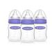 Lansinoh Baby Bottles for Breastfeeding Babies  5 Ounces  3 Count  Includes 3 Slow Flow Nipples (Size 2S) white 3 Count (Pack of 1)