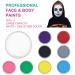 Professional Make-up Mardi Gras | Water-Resistant 30g x 2 Colors - White & Purple for Halloween & Carnival Parties - Buy Online on GoSupps.com