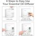 ASAKUKI 500ml Essential Oil Diffuser | Automatic Add Oil Design | 17-Hour Consistent Scent | Aromatherapy & Humidifier with Timers - Buy Online on GoSupps.com