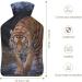 Wildtiger Hot Water Bottle with Plush Cover - Hand Warmer for Adults & Children | 26.5x15.3cm - International Shipping - Buy Online on GoSupps.com