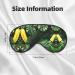 Banana & Palm Print Unisex Sleep Mask | Double-Sided Eye Mask for Optimal Sleep & Skin Care - Buy Online on GoSupps.com