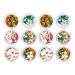 12 Boxes Christmas Nail Art Ornaments Christmas Nail Decoration Snowflake Nail Sequins Reindeer Nail Stickers Snowflake Manicure Sticker Nail Nail Supplies Plastic