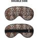 Leopard Print Soft Eye Mask | Zero Pressure Blackout Travel Sleeping Mask - Buy Online on GoSupps.com