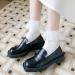 Akamas Women's 4 Pairs Ruffles Pointed Socks - Elegant Cotton Ballet & Gothic Lolita Crew Socks for Girls - Breathable Casual Liner Socks - Buy Online on GoSupps.com