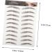 FOMIYES 15 Sheets Eyebrow 3d Sticker Beauty Tools - Like Authentic Eyebrows False Eyebrows Cosmetics - Buy Online on GoSupps.com