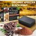 Natural African Black Soap with Cocoa Butter & Vitamin E - Paraben-Free Vegan Gentle for All Skin Types (Lot of 2 - Buy Online on GoSupps.com