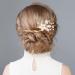 CALLARON Bridal Hair Clip Wedding Hair Clip Wedding Flower Hair Rhinestone Crystal Bride Hair Clips Jewelry Hair Accessories Hairpiece for Women Bridal Hair Clip Wedding Hair Clip - Buy Online on GoSupps.com