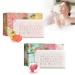 2pcs Savon Visage Savon Parfum au Pamplemousse et la P che Savon Solide Savon Artisanal Bio Savon Main/Savon Corps/Idee Cadeau Femme Savon Naturel pour la Peau les Cheveux et le Rasage