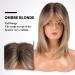 Emmor Blonde Wigs with Curtain Bangs | Shoulder-Length Synthetic Heat-Resistant Wigs for Women - Natural Comfortable Ombre Look - Buy Online on GoSupps.com