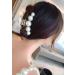 Korean Pearl Hair Claw Clips Set - 3-Piece Multicolor Gift Pack for Women - Buy Online on GoSupps.com