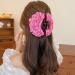 Big Flower Hair Claws Women's Vintage Headwear Big Rose Flower Hair Bow Barrettes Ponytail Holder Hair Accessories for Girls Rose Red - Buy Online on GoSupps.com