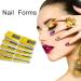 100 Pcs Self-Adhesive Nail Forms for Gel Builder | Nail Extension Stickers for Acrylic, UV & Poly Gel Nail Art - Salon & DIY - Buy Online on GoSupps.com