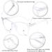 FEISEDY Vintage Reading Glasses | Blue Light Blocking | Women & Men | Spring Hinge | Clear Lens | 1.5x Magnification - Buy Online on GoSupps.com
