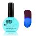 Canada HMD Soak Off UV LED Temperature Changing gel nail polish fast effect fast cure 8ml (B) (006) Color is Wine Purple with Persian Blue.