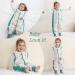 Baby Sleep Sack with Feet Winter 2.5 TOG 100% Cotton | Green Animal XL | Toddler Sleeping Bag for 3-4 Years | Sleeveless with 3 Zipper Methods - Buy Online on GoSupps.com