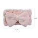 Chloven 2 Pack Microfiber Bowtie Headbands - White+Pink - Buy Online on GoSupps.com