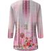 oelaio 3/4 Sleeve Shirts for Women Womens Graphic Tshirts Plus Size Vintage Ethnic Floral Print Pullover Blouses Hot Pink 4X-Large - Buy Online on GoSupps.com