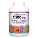 Natural Factors 100% Natural Fruit Chew Vitamin C Blueberry Raspberry and Boysenberry 500 mg 180 Chewable Wafers