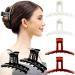 RC ROCHE ORNAMENT 6 Pcs Womens Strong Hold Claw Thick Hair Clip No Slip Grip Strong Spring Teeth Claw Jaw Clamp Beauty Fashion Girls Ladies Classic Plastic Accessory Clips Large Black Brown and Clear Large (Pack of 6) B...