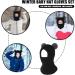 Fadcaer Winter Kids Hooded Scarf Set with Double Pom Pom | Warm Knitted Baby Balaclava for Boys and Girls | Fleece Lined Earflap Beanies for 2-5 Years Old | Black - Buy Online on GoSupps.com