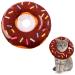 Xinzistar Rauskrause cats collar soft cat protective collar anti -bite safety adjustable protective collar for pets cats dog puppies kitten (brown donut m)