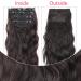 Clip-In Hair Extensions Natural Black Like Real Hair 4 Kit 11 Clips for Women Complete Hair Extensions Long Curls Synthetic Hair Extension Braid 50 cm 2# VD115BK - Buy Online on GoSupps.com