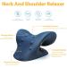 Anzorhal Neck & Shoulder Massage Cushion | Cervical Traction Device for Pain Relief | Dark Blue | Effective Neck Pain Headache & Shoulder Pain Relief - Buy Online on GoSupps.com