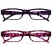 The Reading Glasses Company Purple & Pink Tortoiseshell Lightweight Readers Value 2 Pack Men Women RR32-54 +2.00