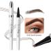 Scnvsi Waterproof Microblading Eyebrow Pencil 4 Tips Long Lasting Eyebrow Pen Natural Looking Contour Tool for Women - Buy Online on GoSupps.com