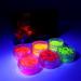 Glow in The Dark Glitter Eyeshadow Powder, Findinbeauty 6 Colors UV Glow Blacklight Chunky Cosmetic Glitter for Crafts, Festival, Rave, Yoga, Body, Face, Nails, Party Makeup 6color glitter