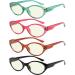 CessBlu 4 Pairs Oval Blue Light Blocking Computer Eyeglasses for Women - 2.5x Reading Glasses Set - Buy Online on GoSupps.com