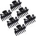 6 Pieces Plastic Hair Clips Claw Women Hair Claw Clamps Hairpin (Black)