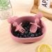 Lanjue Baby Suction Bowl Set | Silicone Weaning Bowl with Spoon & Fork | BPA Free Non Slip for Self Feeding | Pink Toddler Kids - Buy Online on GoSupps.com