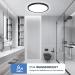 Modern Black LED Ceiling Lamp - 18W Cold White Light for Bathroom Kitchen & Living Room (2-Pack) - Buy Online on GoSupps.com