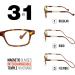 DIKRIK THYSSEN Havana Reading Glasses - 1.5 Magnification Anti-Blue Light 6 Colors Magnetic Design - Shop Internationally - Buy Online on GoSupps.com