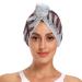 Baseball Pattern Hair Towel 2 Pack Super Absorbent Hair Drying Towel Quick Dry Hair Turbans Head Towel with Button Twisty Wrap for Women Girls