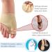 WOSLXM Premium Bunion Corrector Socks for Men and Women - Orthopedic Bunion Relief Protector Sleeve - 4 Pairs, Beige, Large - Buy Online on GoSupps.com