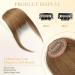 Light Brown Real Human Hair Clip-in Bangs Extensions - Air Bangs Fringe - Buy Online on GoSupps.com