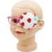 3D Cotton & Silk Eye Patch for Kids | Girls Eye Patch for Glasses | Medical Eye Patch for Children with Lazy Eye (Strawberry Left Eye) To Cover Left Eye Red Strawberry