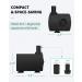 Pawfly Aquarium 80 GPH Submersible Water Pump 4 W Compact Quiet Pump with 2.6 ft. High Lift for Indoor Buckets Fish Tanks and Fountains up to 50 Gallons 1 Pack - Buy Online on GoSupps.com