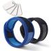 2 Pack Mosquito Bracelet with 4 Essential Oils Refills, Waterproof Wristbands for Kids & Adults, Natural Deet-Free Resealable,Safe Indoor Outdoor Protection (Blue-Black)