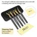5-Piece Eyelash Extension Tweezers Set for Professional Lashes - Curved Tip Precision Tweezers for Volume Fans, Black Gold - Buy Online on GoSupps.com