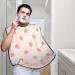 Buy Pink Peach Beard Bib - Summer Fruit Hair Catcher Non-Stick Grooming Cloth Perfect for Shaving & Trimming | Unique Gifts for Men - Buy Online on GoSupps.com