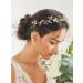 SWEETV Opal Wedding Headpiece for Brides - Bridal Headband Hair Accessories in Gold - Buy Online on GoSupps.com