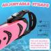 Supertrip Kids Snorkel Fins S/M(9-13) Pink | Adjustable Short Flippers for Snorkeling and Swimming - Ages 6-14 Boys and Girls - Buy Online on GoSupps.com