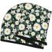 Hair Towel Wrap | Quick Drying Hair Towel Turban with Button - White Daisies & Bee Design - Buy Online on GoSupps.com