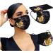 Adults Black Disposable_Face_Masks_Butterflies_Printed_Face_Cover Non-Woven Fabric Comfotable for Outdoor Daily Protction - Buy Online on GoSupps.com
